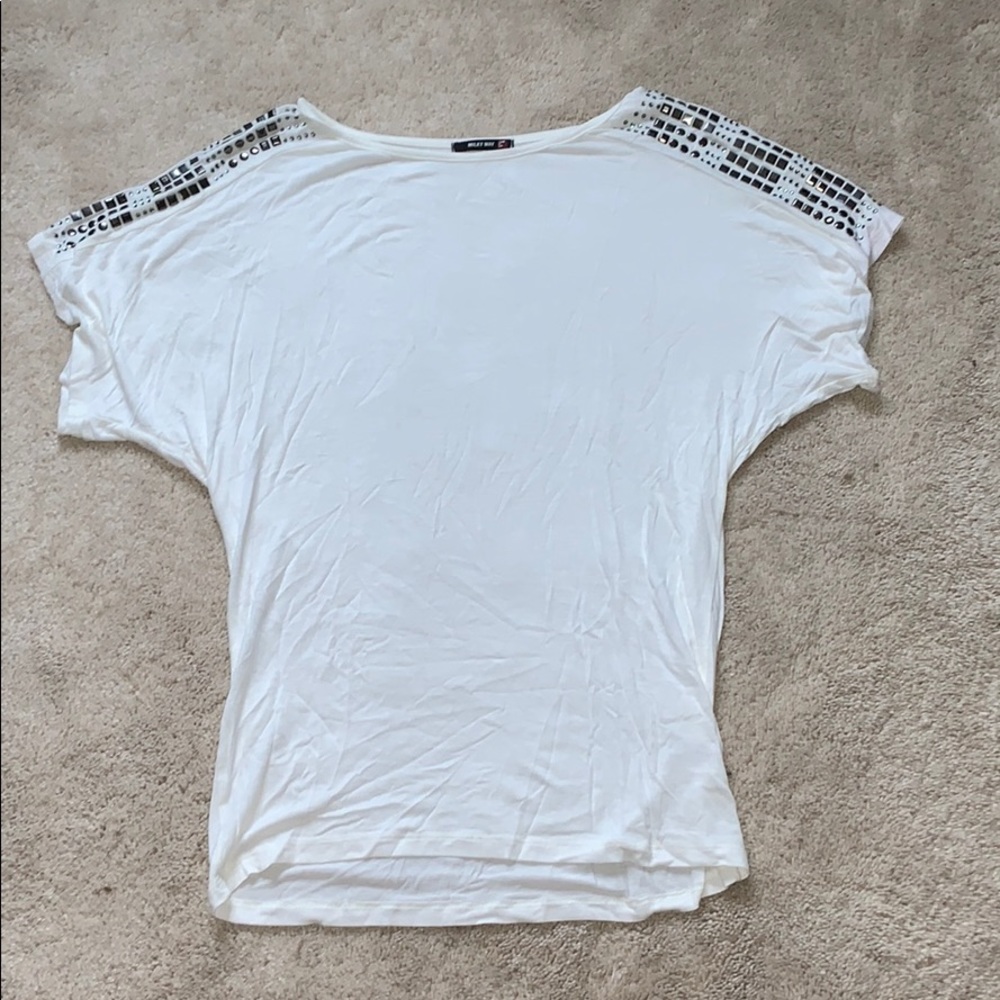 Milky Way Embellished Top. Sz S/M.